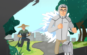 Columbia Turns Rain Jackets into Super Heroes